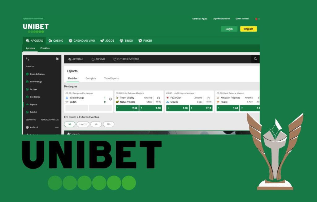 how to bet on eSports on the UNIBET website